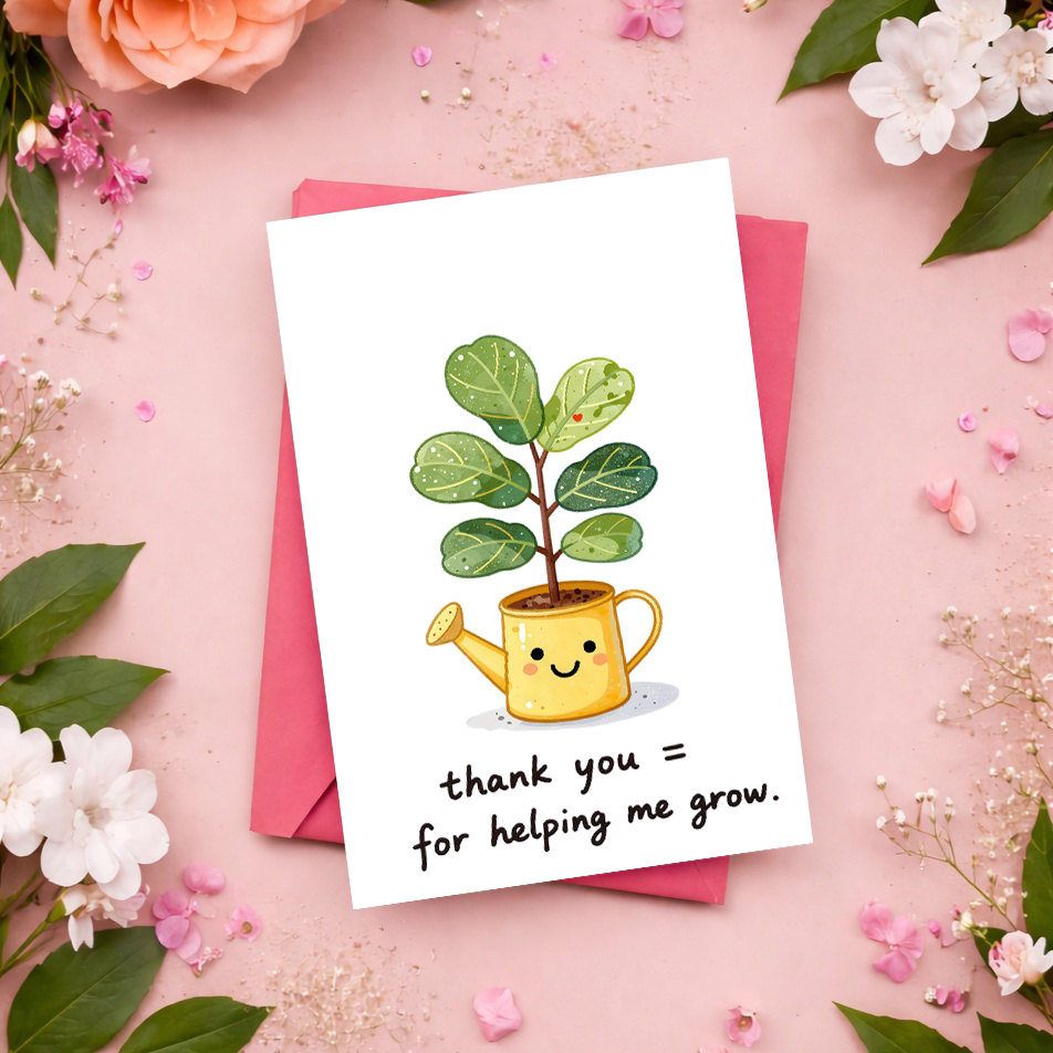 1 Tarjeta de Agradecimiento Du - Plant Parents reseña y precio