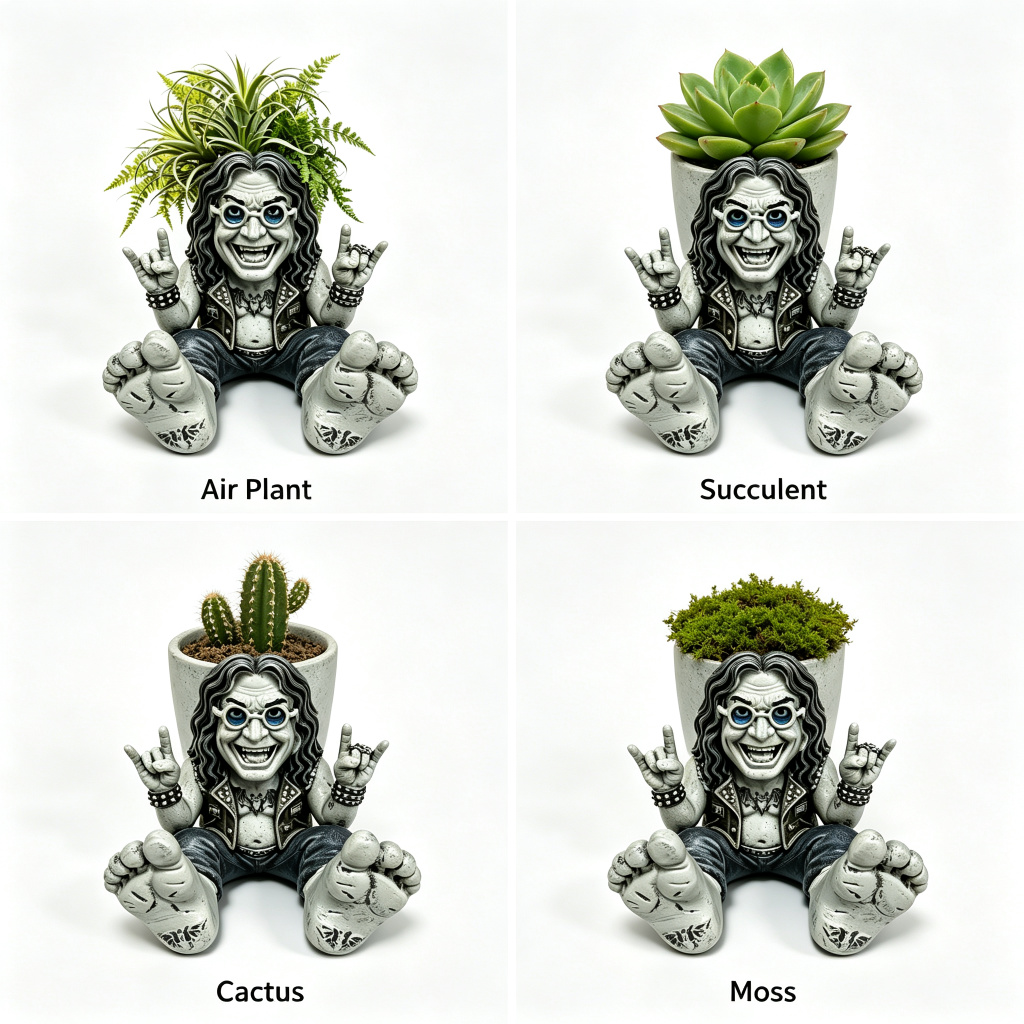 Maceta de Resina Ozzy Osbourne - Plant Parents reseña y precio