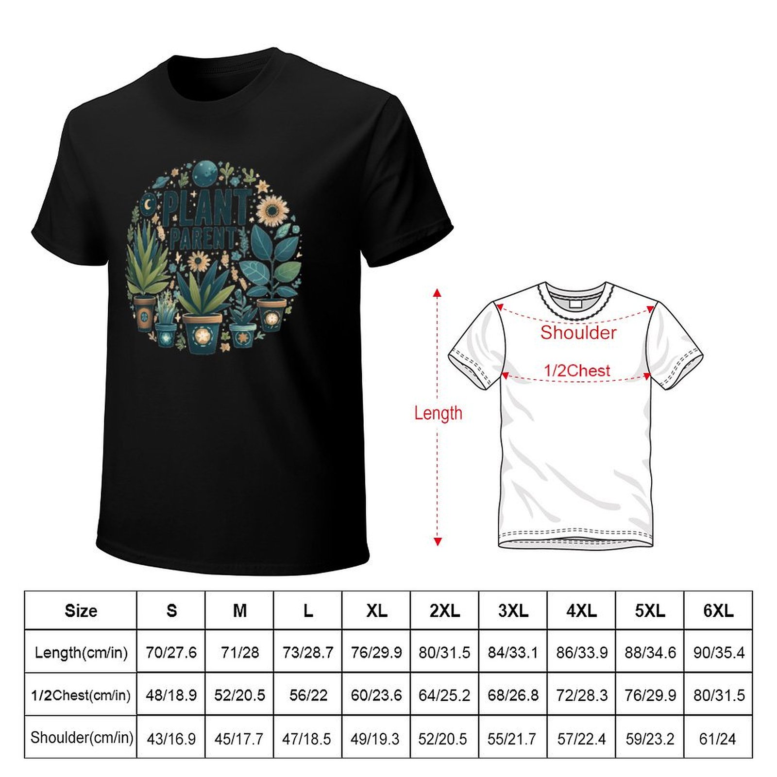 Camiseta con estampado artísti - Plant Parent T Shirt reseña y precio