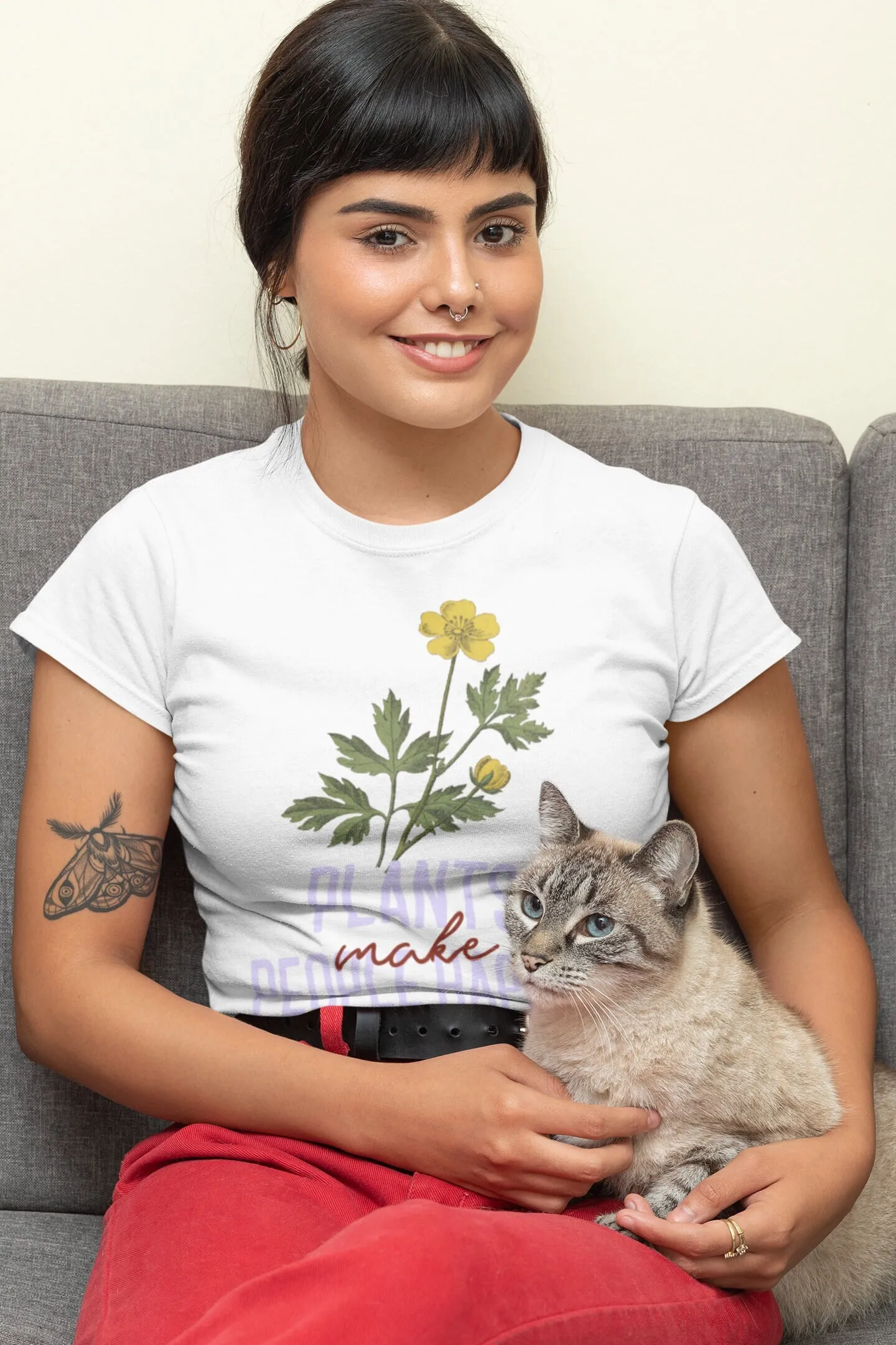 Las plantas hacen feliz a las  - Plant Parent T Shirt reseña y precio