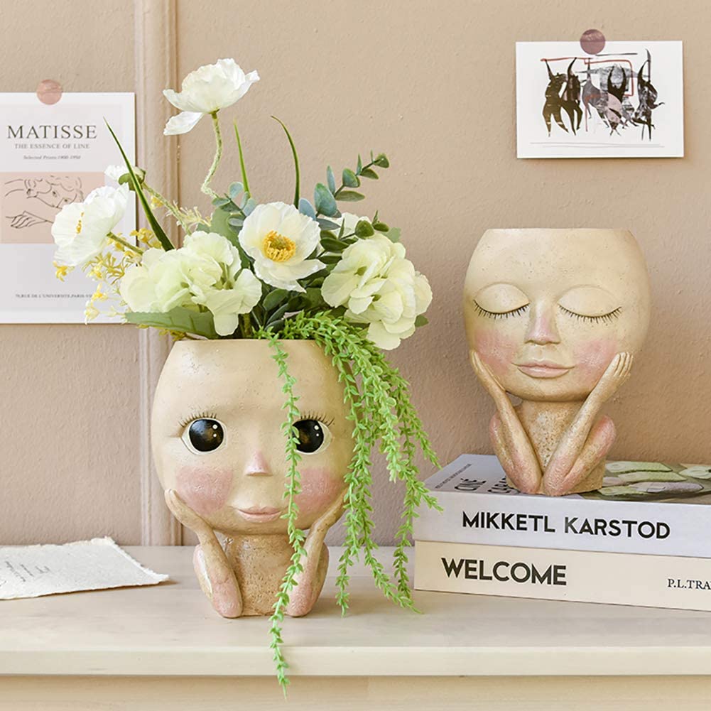 Macetero de flores con cabeza  - Plant Parents reseña y precio